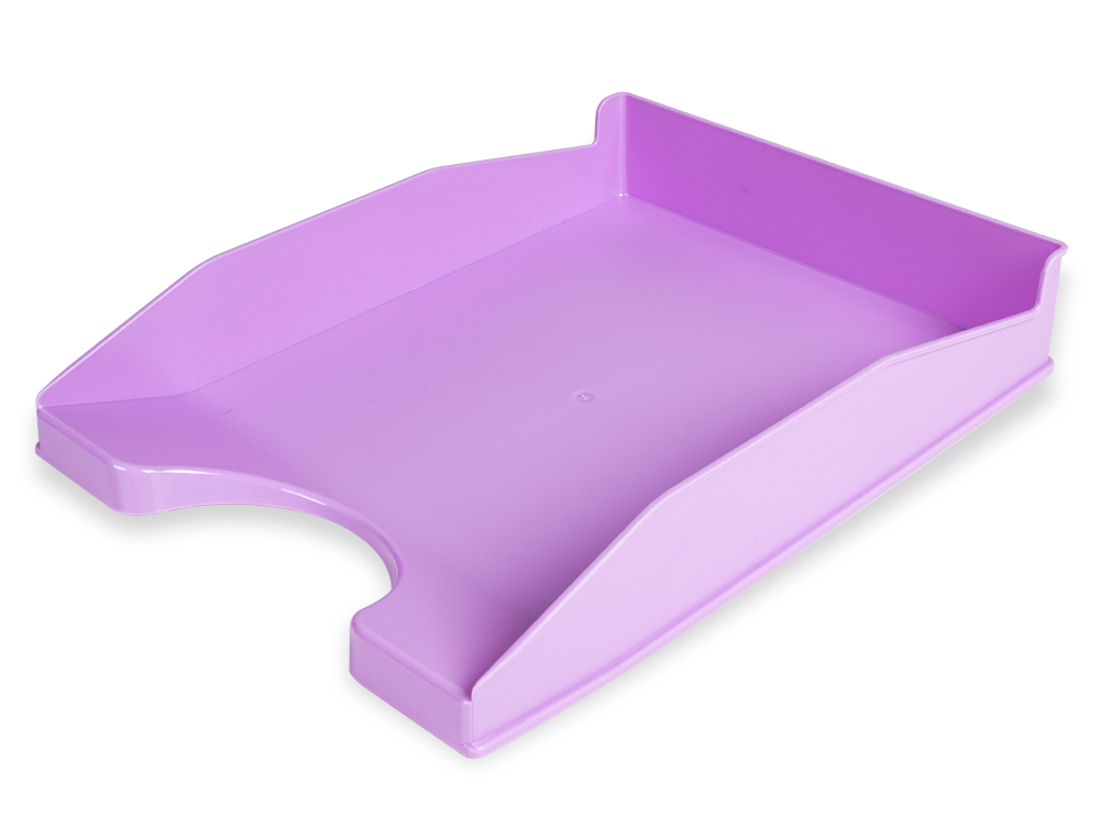 Bandeja sobremesa plastico q-connect lavanda opaco 240x70x340 mm
