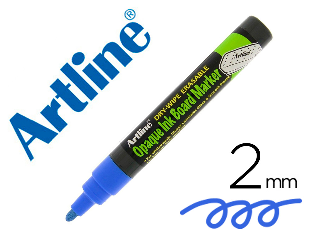 Rotulador artline pizarra epd-4 color azul opaque ink board punta redonda 2 mm