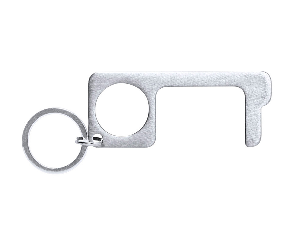 Llavero higienico anticontacto bigox acero inoxidable 3,20x7,60 cm