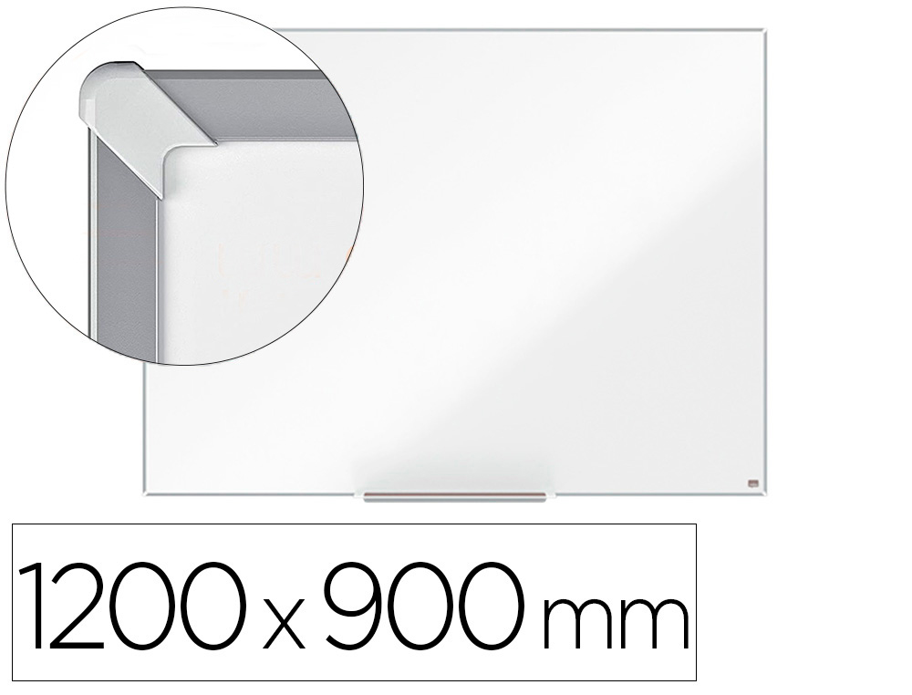 Pizarra blanca nobo nano clean ip pro lacada magnetica 1200x900 mm