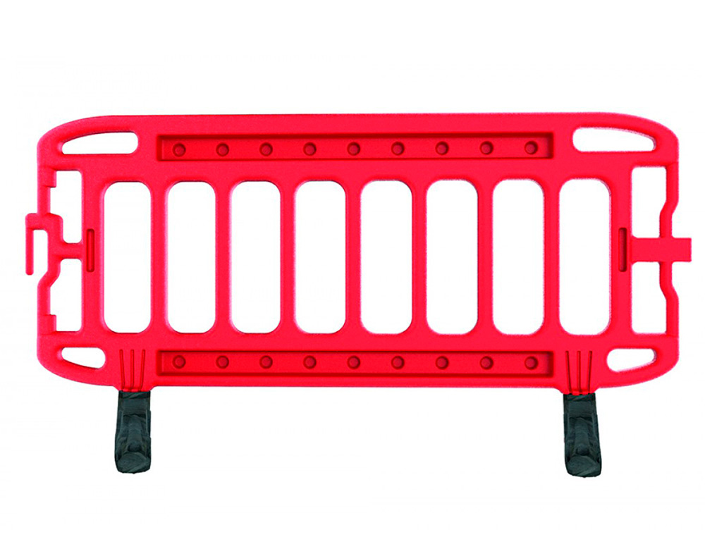 Barrera faru navigator polietileno rojo longitud 2 mt