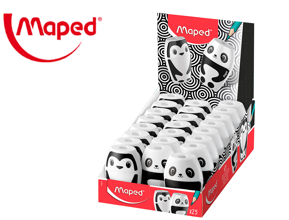 Sacapuntas maped plastico shaker fancy 1 uso con deposito