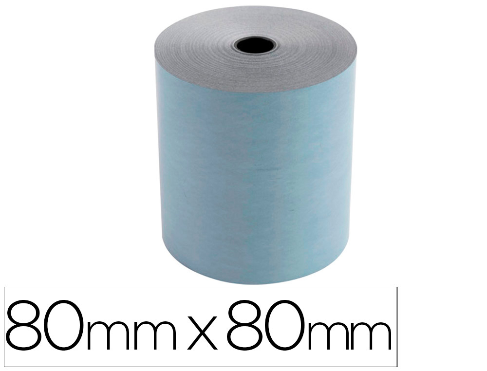 Rollo sumadora exacompta safe contact termico 80 mm x 80 mm 52 g/m2