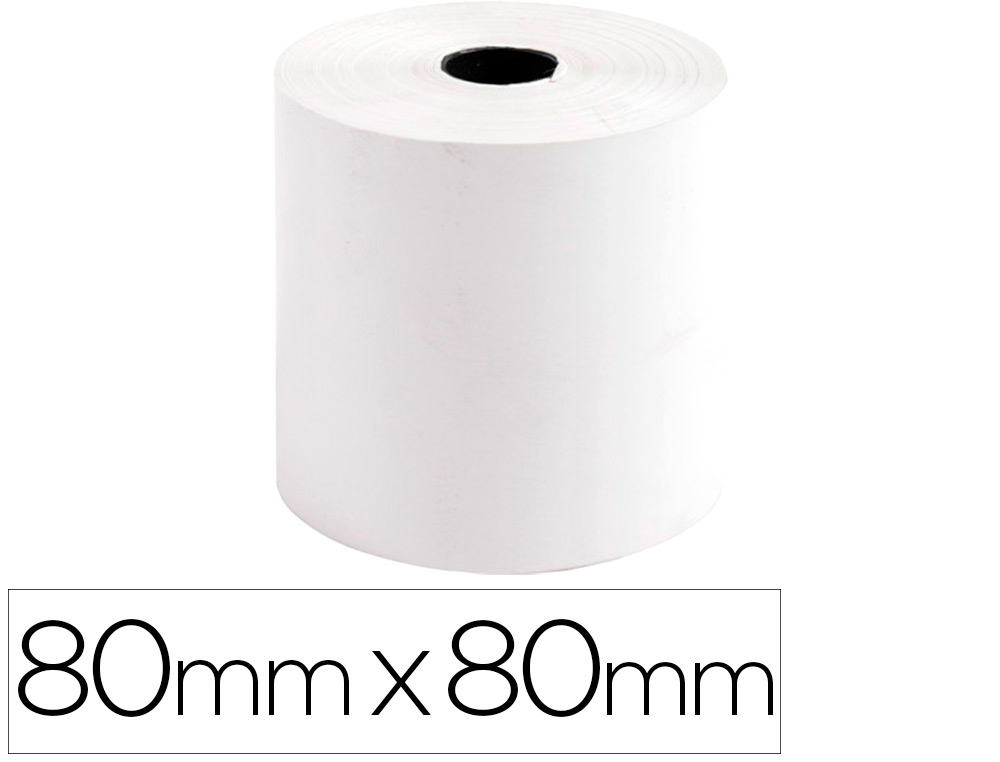 Rollo sumadora exacompta termico 80 mm x 80 mm 44 g/m2