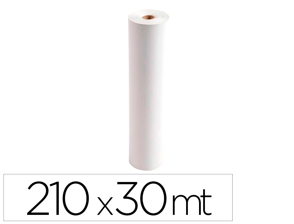 Rollo papel fax exacompta 210 mm x 30 mt