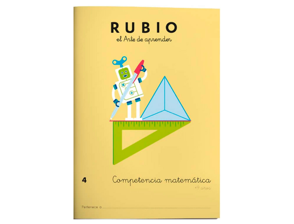 Cuaderno rubio competencia matematica 4
