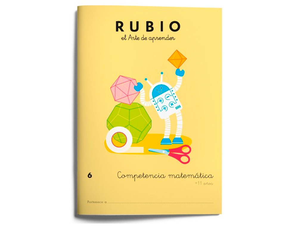 Cuaderno rubio competencia matematica 6