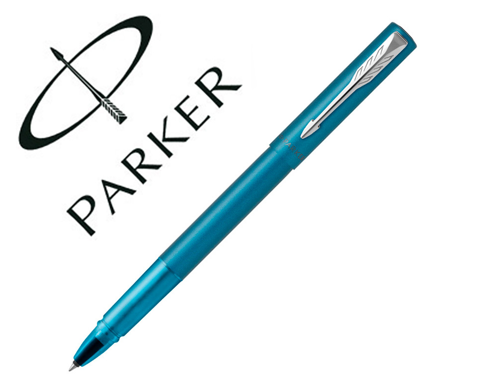Roller parker vector xl azul teal punta fina