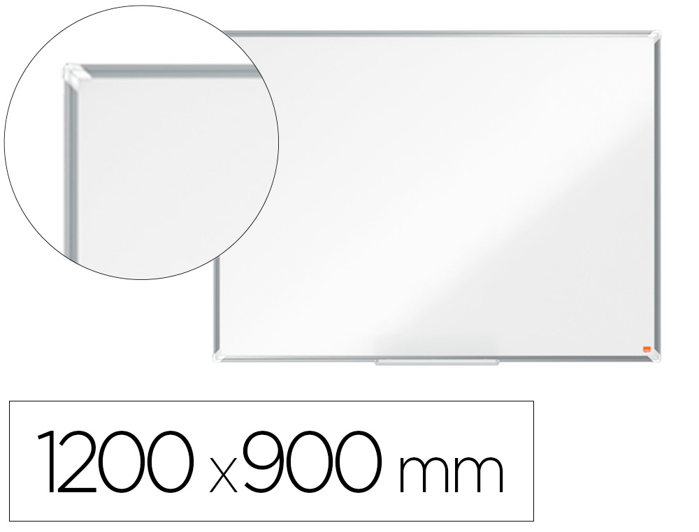 Pizarra blanca nobo premium plus melamina 1200x900 mm