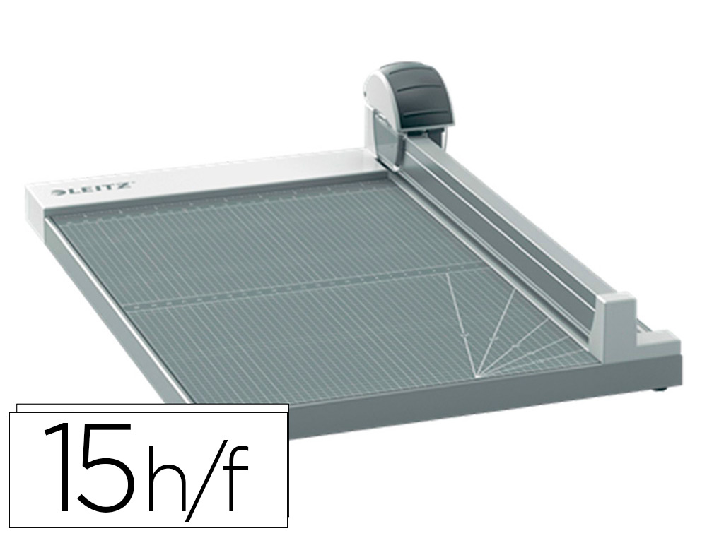 Cizalla de rodillo leitz precision office a3 base madera plastificada longitud corte 457 mm capacidad de