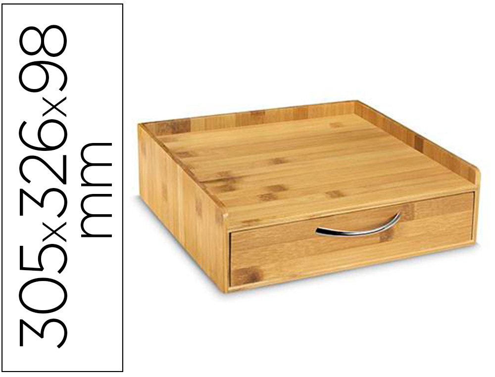 Soporte para capsulas de cafe cep silva bambu 1 cajon 305x326x98 mm