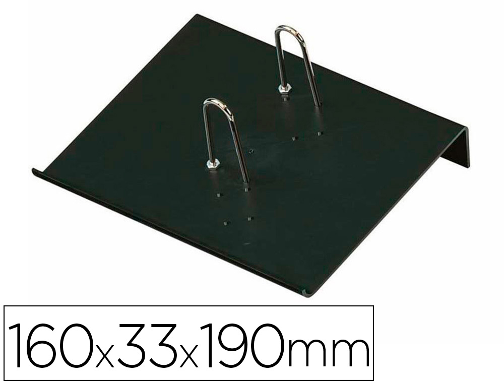Portacalendario plastico faibo para bloc bufete 100% reciclable color negro 160x33x190 mm