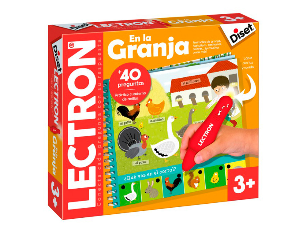 Juego diset didactico lectron en la granja