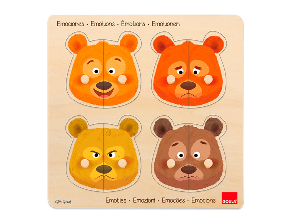 Puzle goula emociones 8 piezas