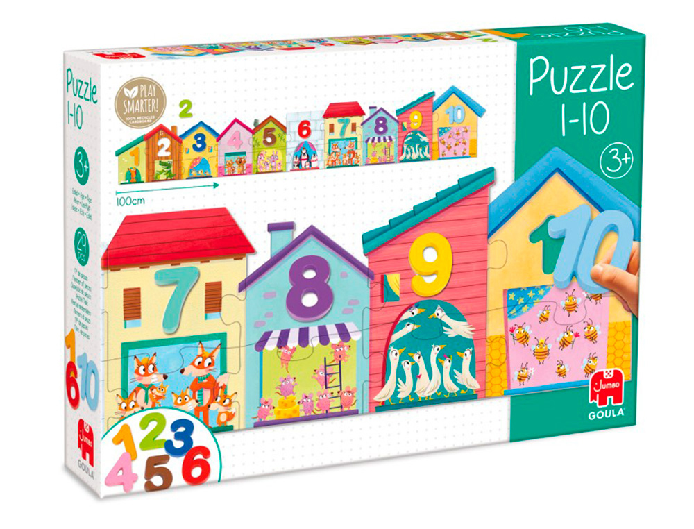 Puzle goula 1-10 duo 20 piezas
