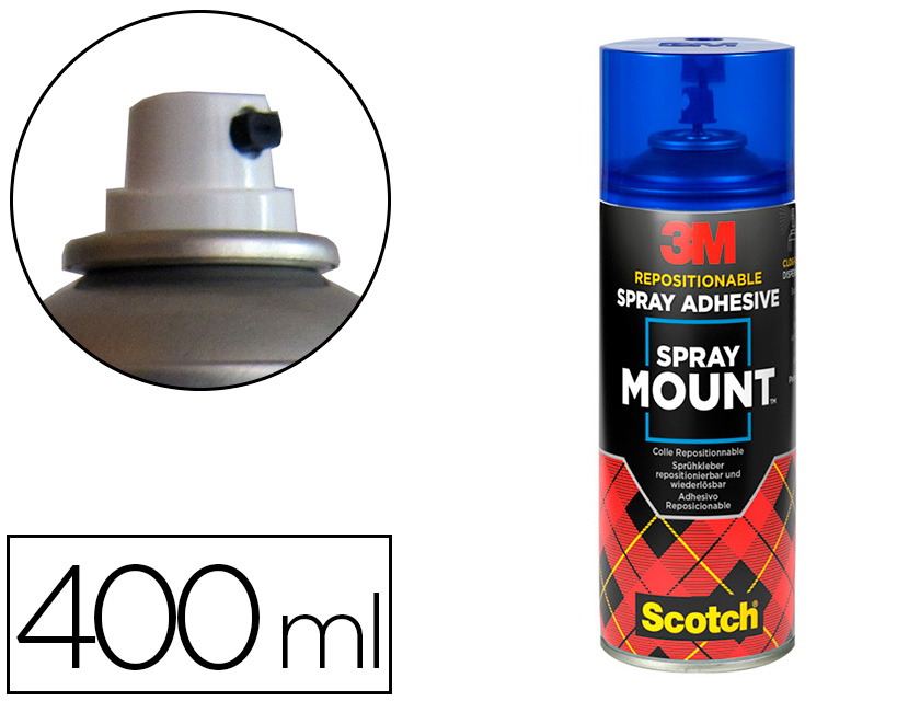 Pegamento 3m spray mount adhesivo reposicionable bote de 400 ml