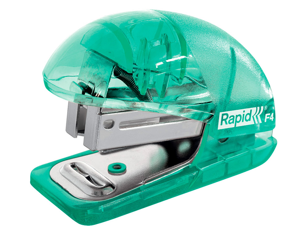 Grapadora rapid mini f4 colour breeze usa grapas 24/6 y 26/6 color verde en blister