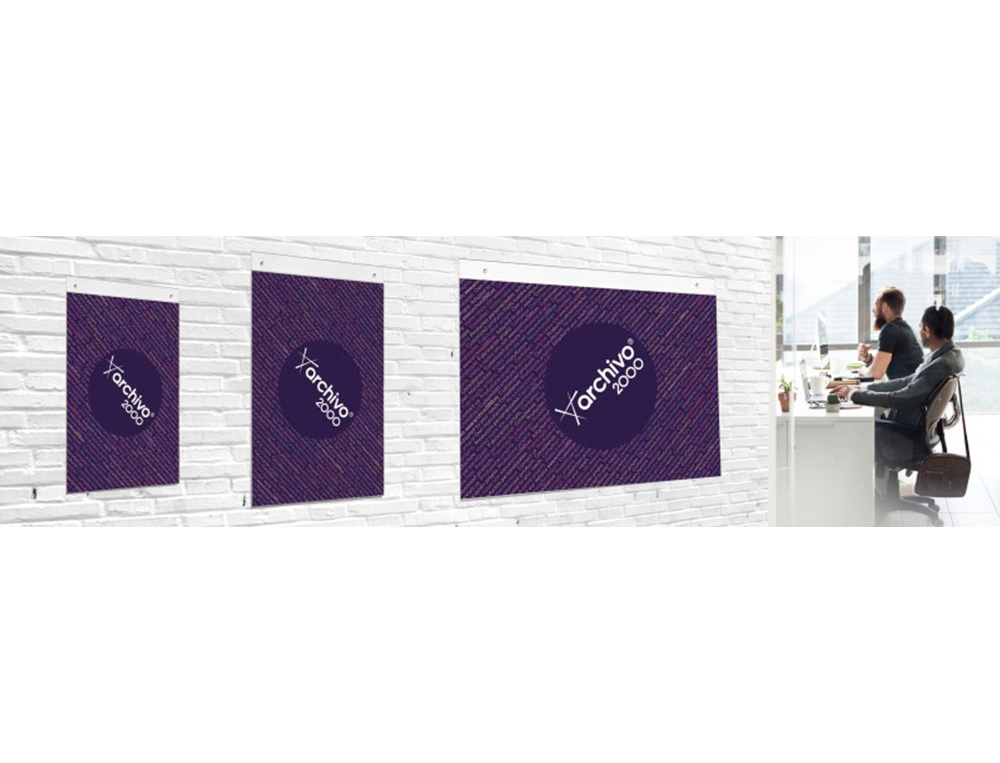 Expositor mural archivo 2000 con taladros ultra transparente din a4 vertical 210x325 mm