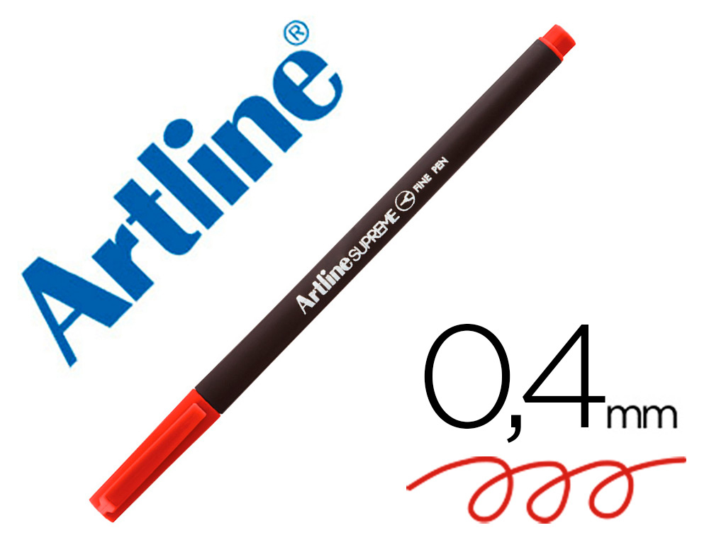 Rotulador artline supreme epfs200 fine liner punta de fibra rojo oscuro 0,4 mm