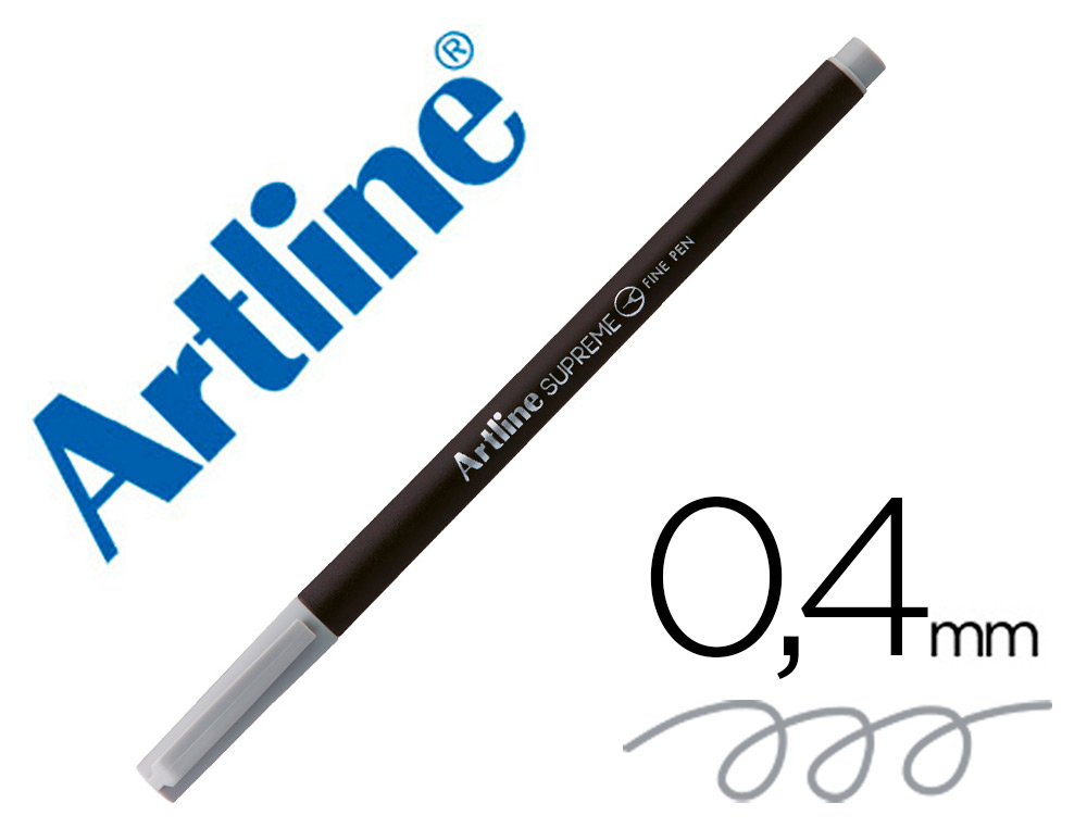 Rotulador artline supreme epfs200 fine liner punta de fibra gris claro 0,4 mm