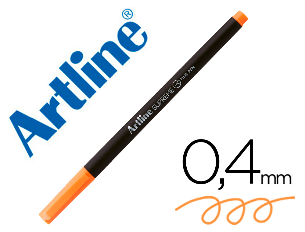 Rotulador artline supreme epfs200 fine liner punta de fibra naranja claro 0,4 mm