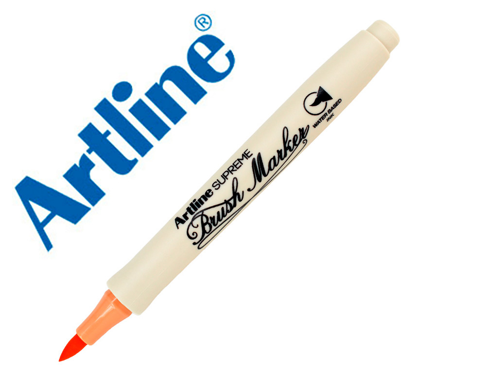 Rotulador artline supreme brush epfs pintura base de agua punta tipo pincel trazo fino ocre