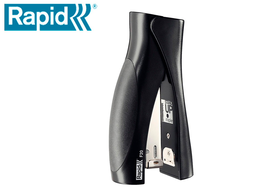 Grapadora rapid vertical ultimate f20 plastico capacidad de grapado 20 hojas usa grapas 24/6 y 26/6 color
