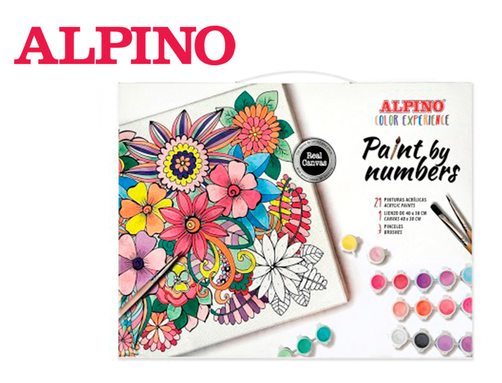 Set de pintura alpino color experience pinta por numeros