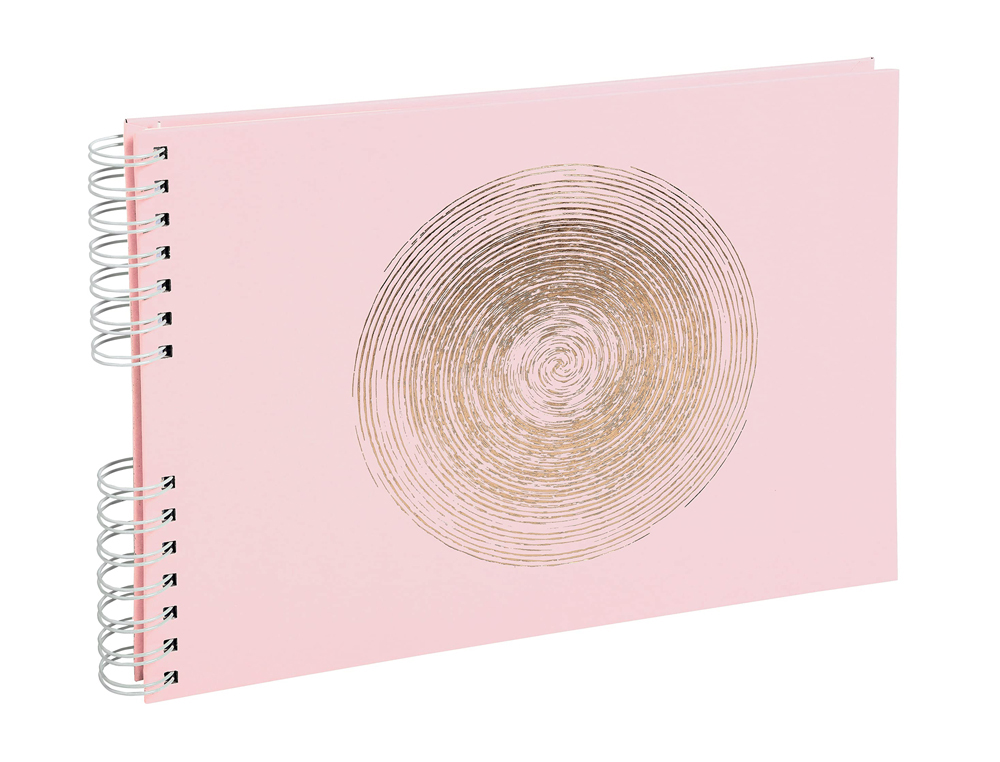 Album de fotos espiral exacompta ellipse 50 paginas 32x22 cm color rosa