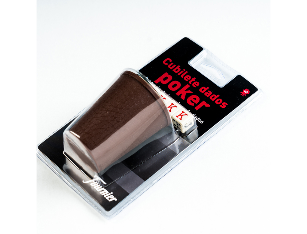 Dados poker forunier con cubilete en blister