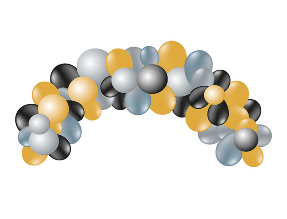Globo 100% latex biodegradable guinarlda arco metallic colores 55 unidades colores metalicos