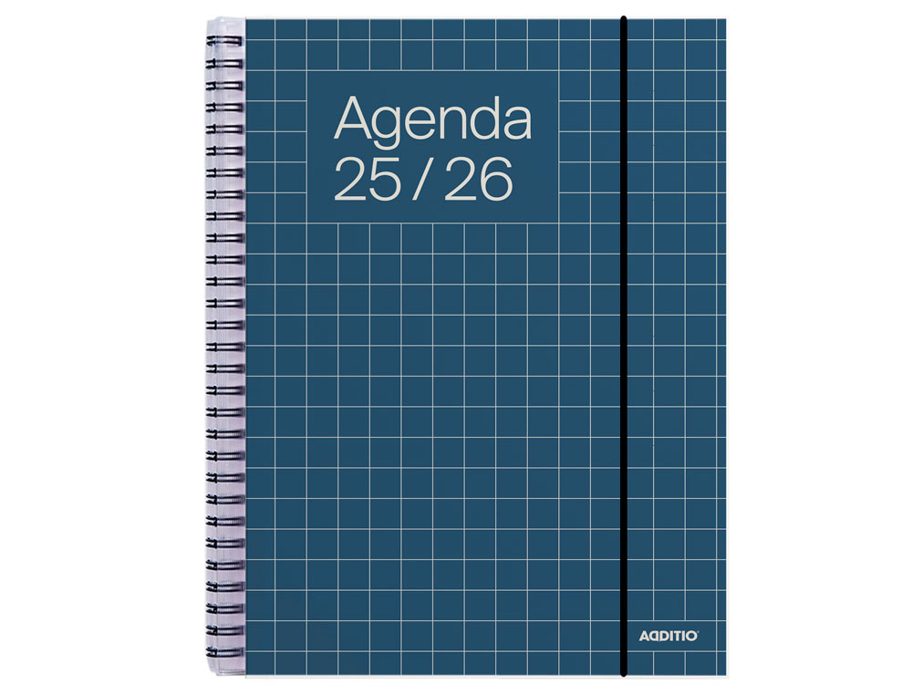 Agenda universal additio semana vista 16,5x21,5 cm curso escolar +16 años paginas anotaciones colores surtidos
