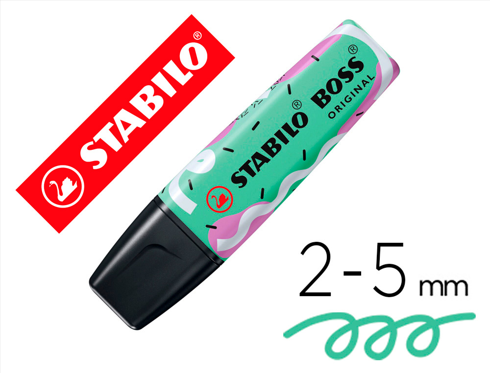 Rotulador stabilo boss fluorescente original pastel by ju schnee pizca de menta