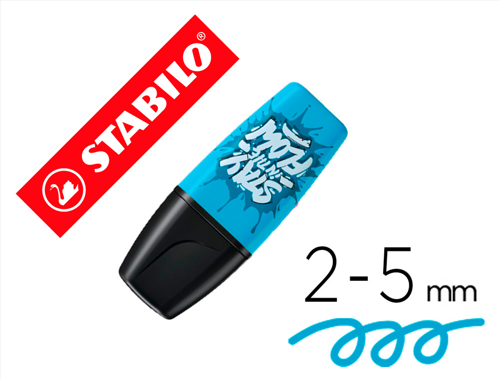 Rotulador stabilo boss mini fluorescente by snooze one azul