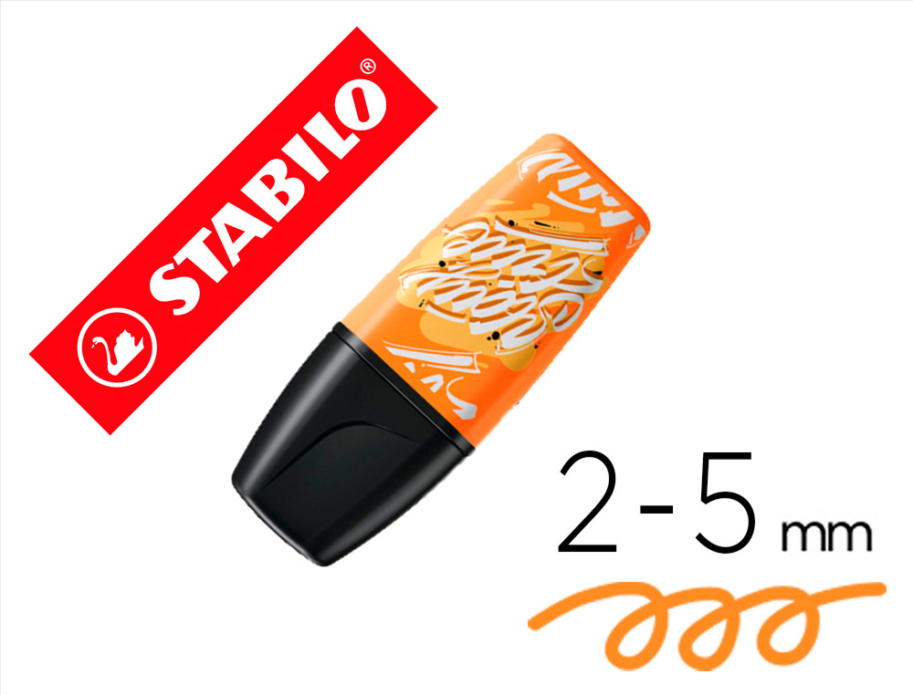 Rotulador stabilo boss mini fluorescente by snooze one naranja