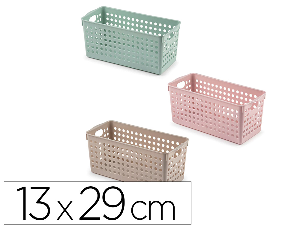 Cesta ordenacion plastiforte atlas nº 1 130x290 mm colores surtidos