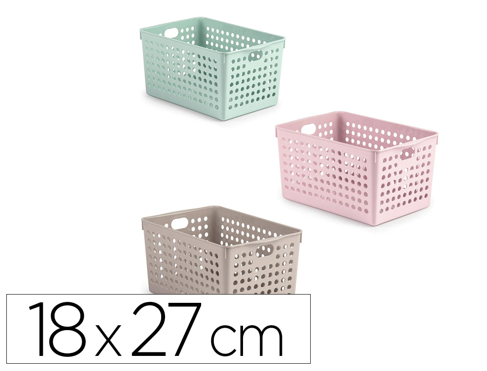 Cesta ordenacion plastiforte atlas nº 2 180x270 mm colores surtidos
