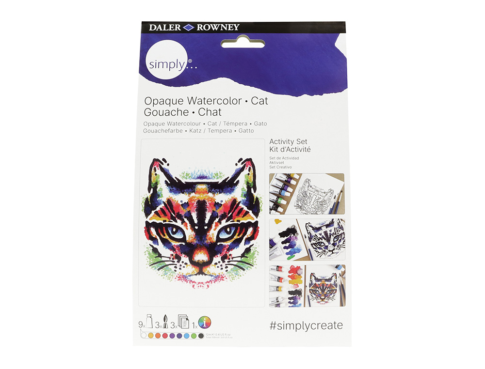 Set pintura gouache daler rowney simply activity