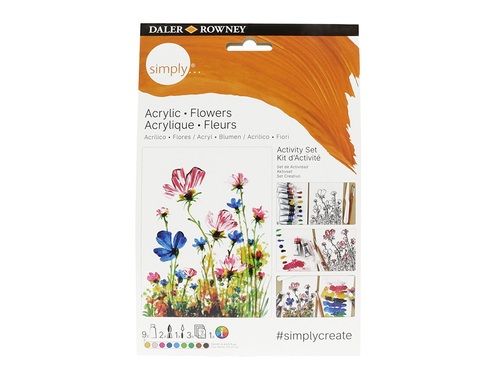 Set pintura acrilica daler rowney simply activity