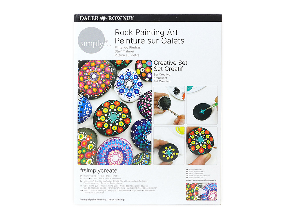 Set de pintura daler rowney simply creativo rock