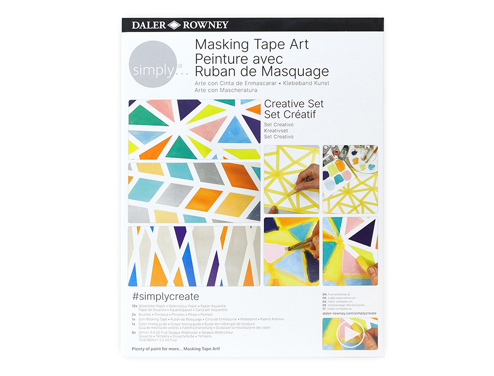 Set de pintura daler rowney simply creativo masking