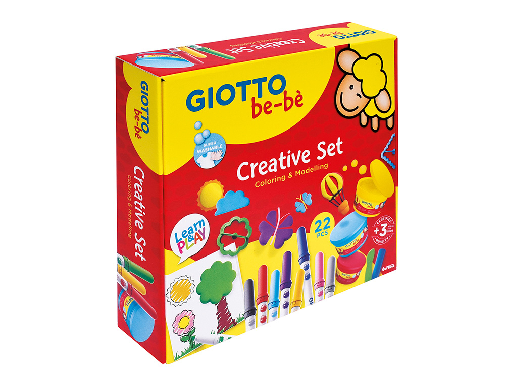 Set creativo giotto be-be para colorear y moldear