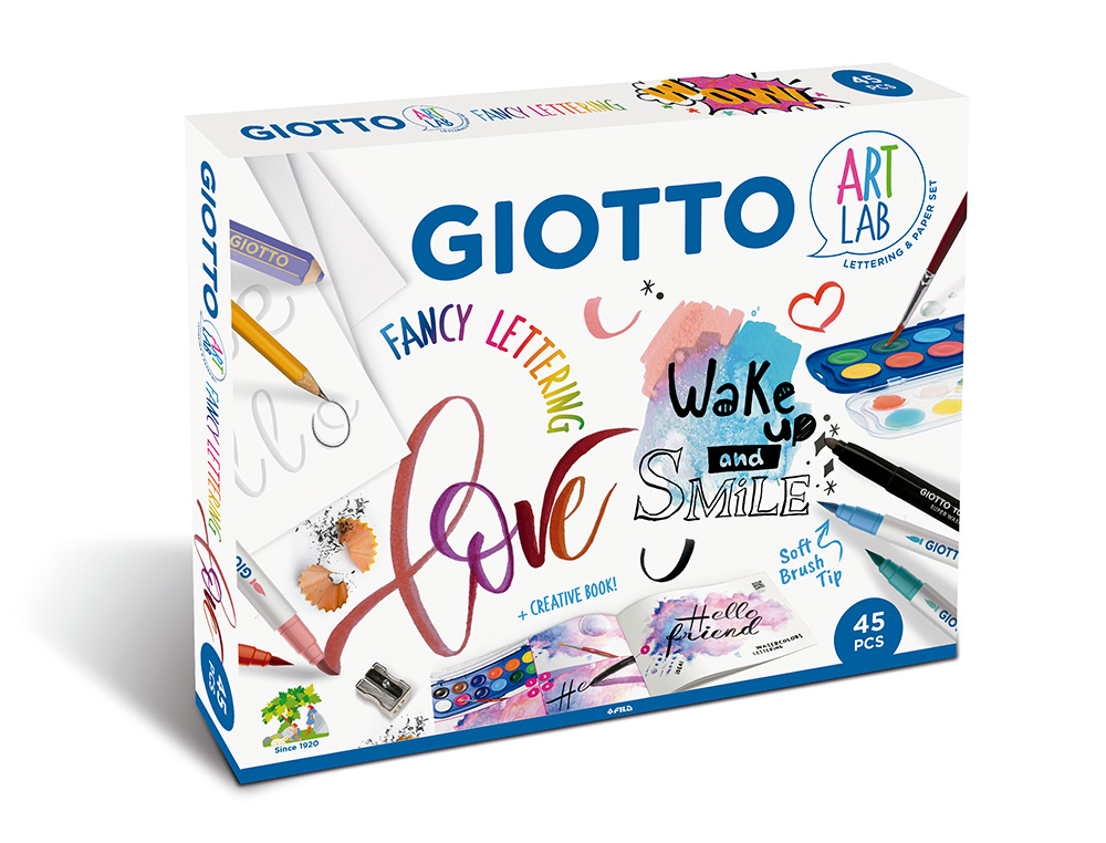 Set creativo giotto art lab fancy lettering
