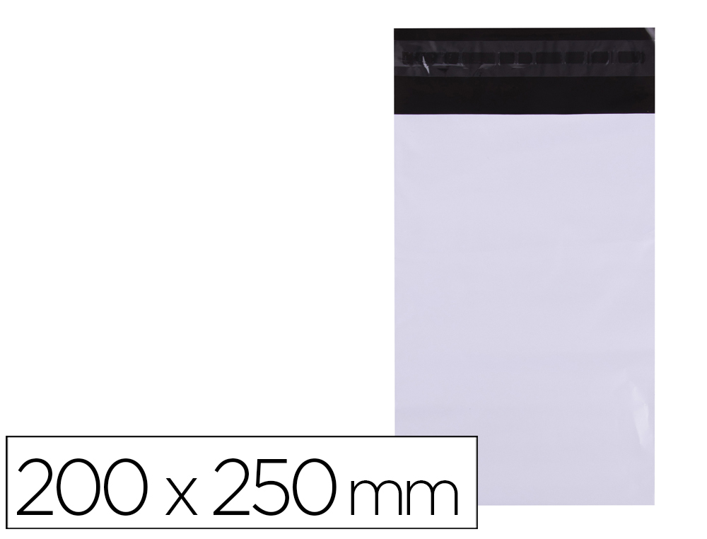 Bolsa plastico autocierre adhesivo apli opaca 200x250 mm paquete de 50 unidades