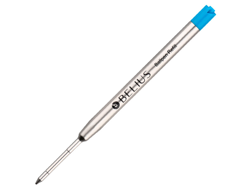 Recambio boligrafo belius azul 0,8 mm caja 3 unidades