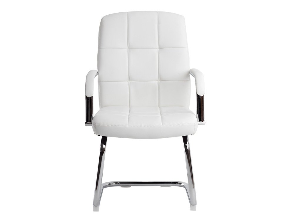 Silla q-connect escritorio pia ve simil piel base metalica alt max 1050 anc 610 prof 680 color blanco