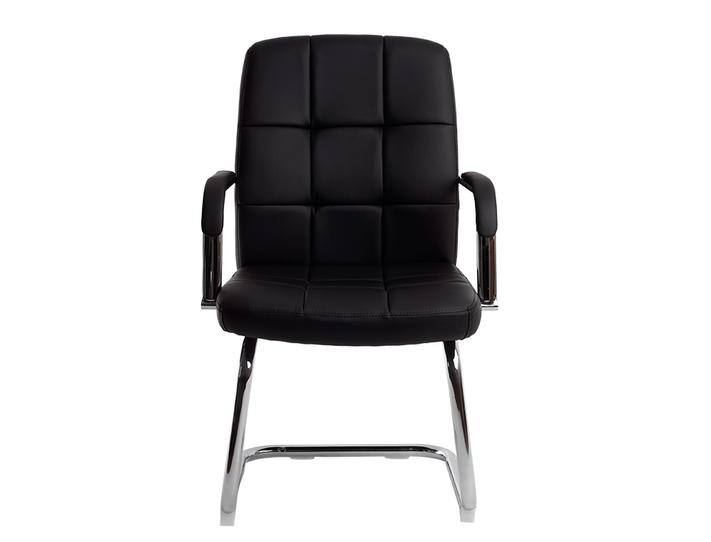 Silla q-connect escritorio pia ve simil piel base metalica alt max 1050 anc 610 prof 680 color negro