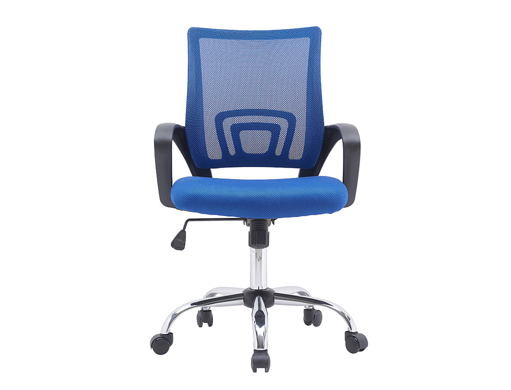 Silla q-connect oficina siena malla base metalica alt max 1000 anc 560 prof 570 ruedas premium color negro azul