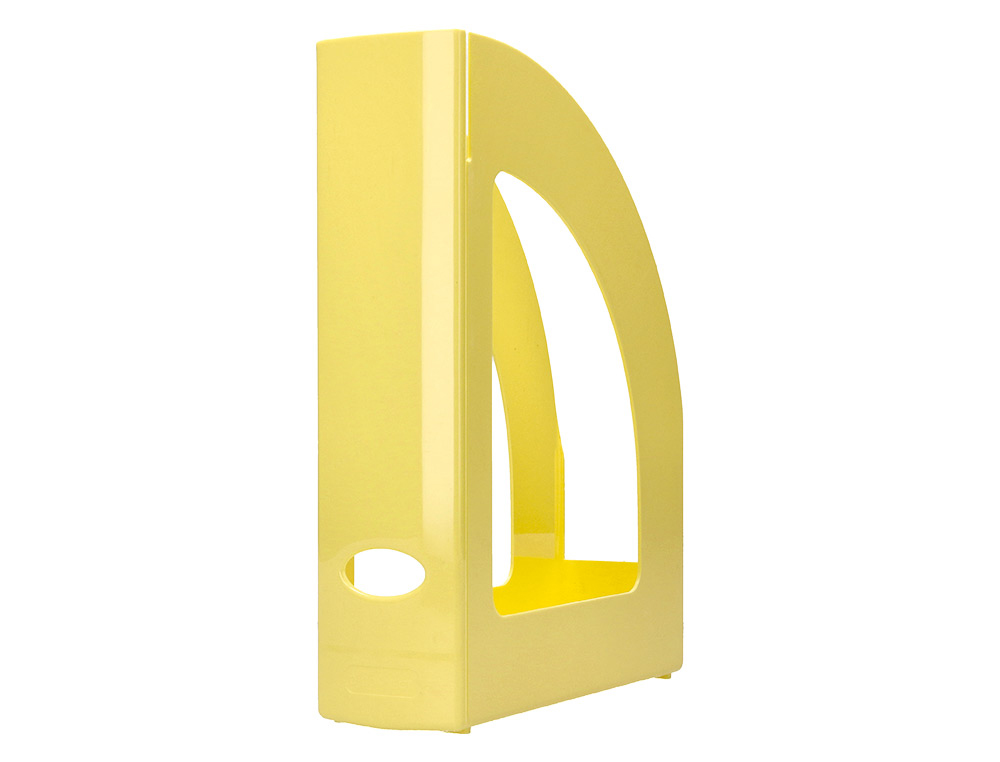 Revistero plastico q-connect color amarillo pastel 320x250x80 mm