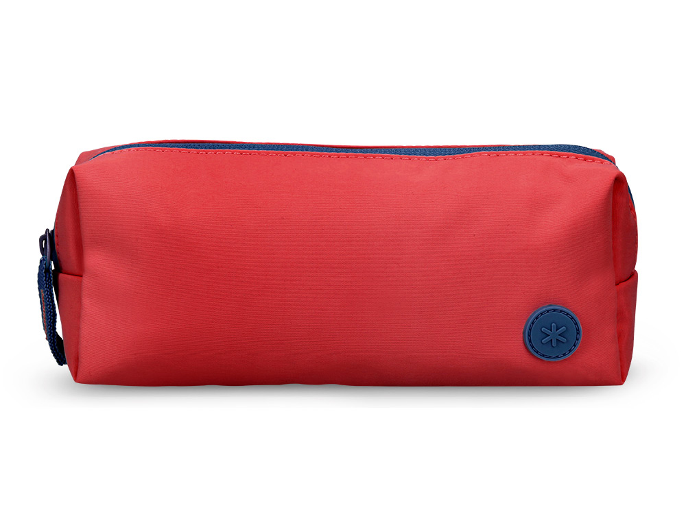 Estuche portatodo antartik basic pack 1 compartimento granate compañero mochila 80x55x210 mm